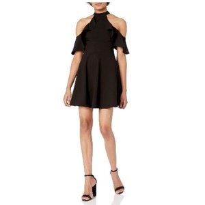 NWT -  Likely Lavelle Ruffled Cold-Shoulder Dress